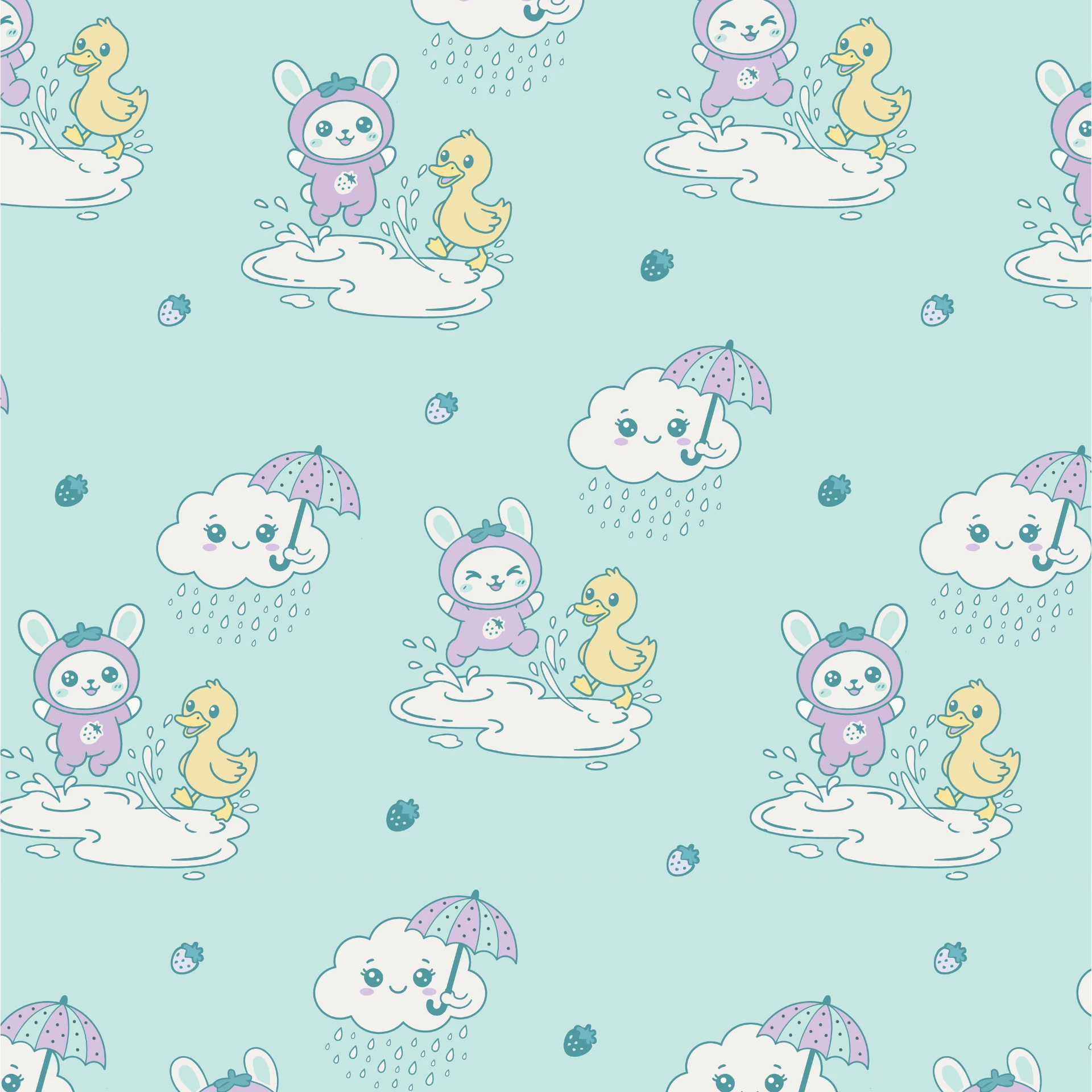 Puddle Jumping fabric swatch